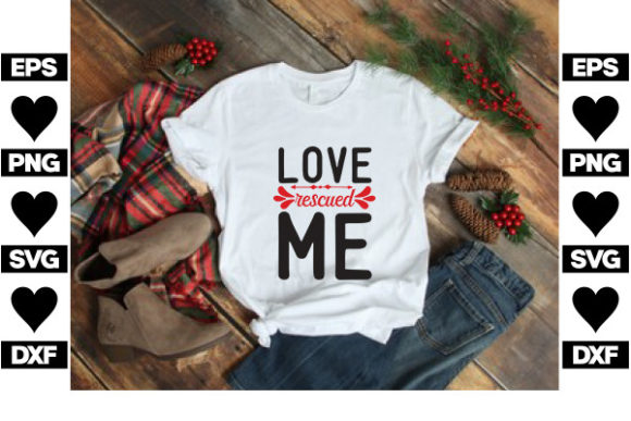Dog, SVG Design, Love Rescued Me