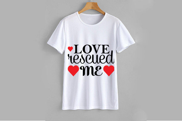 Dog SVG Design, Love Rescued Me