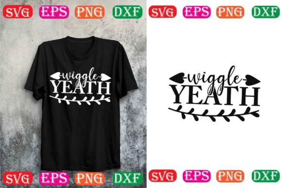 Dog Svg Design.wiggle Yeath