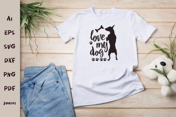 I Love My Dog Svg