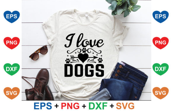 Love Dogs Embroidery Design