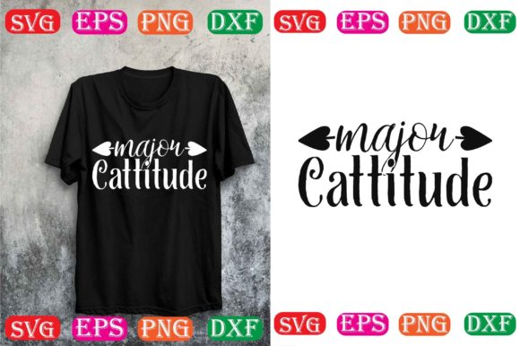 Major Cattitude Svg Design